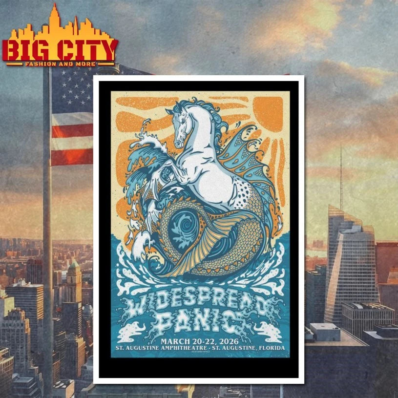 Official Widespread Panic Mar 20-22 2026 St. Augustine Poster T-shirt