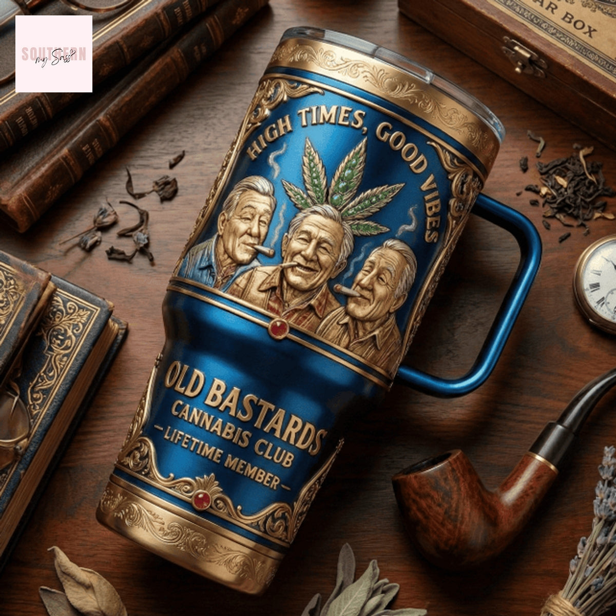 Old Bastards Cannabis Club High Times, Good Vibes Tumbler