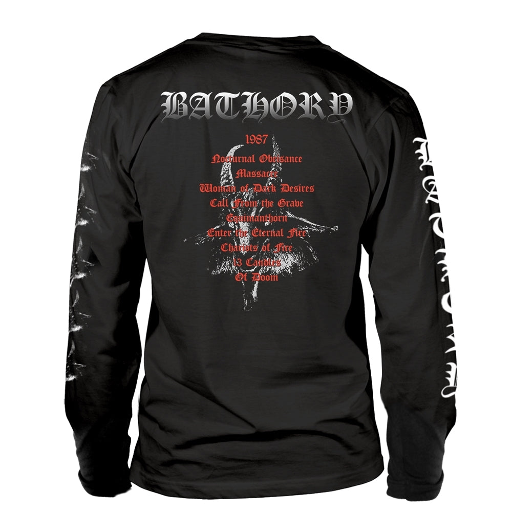 Bathory Unisex Long Sleeved T-shirt: Under The Sign (back print)