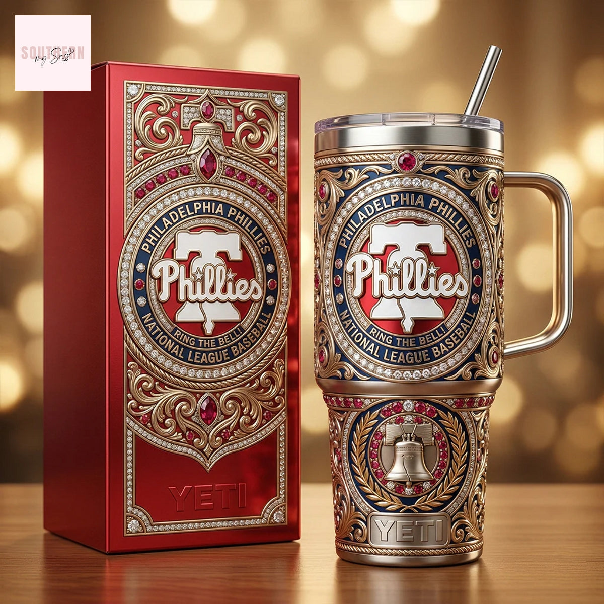 Philadelphia Phillies Ring The Bell National League Baseball Tumbler