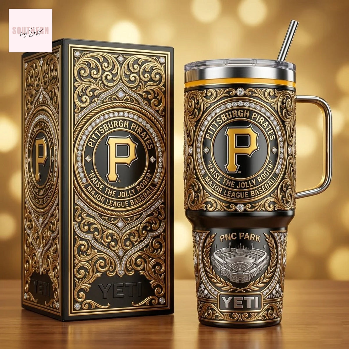 Pittsburgh Pirates Raise The Jolly Roger Major League Baseball Tumbler