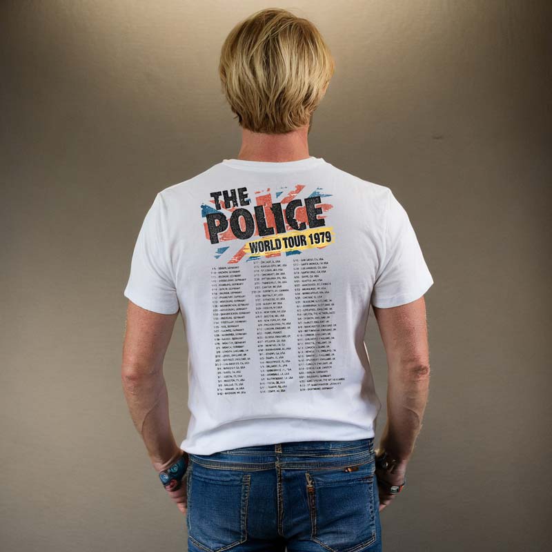 THE POLICE Eye-Catching T-Shirt, World Tour 1979