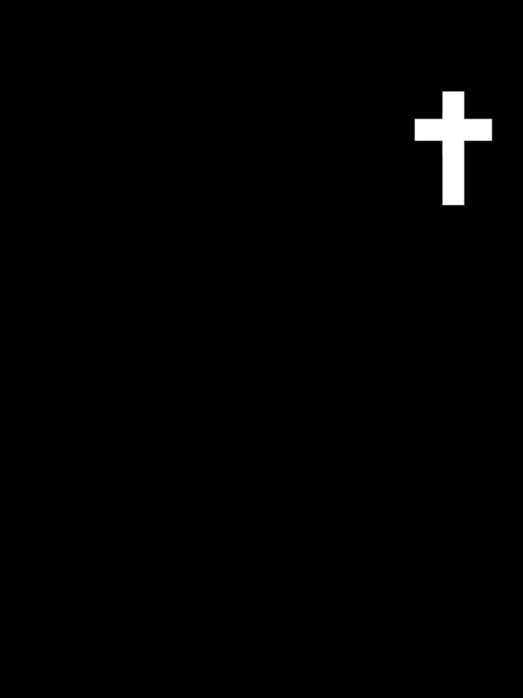 White CrossPocket Patch T-Shirt for Men and Women by AllStarMerch