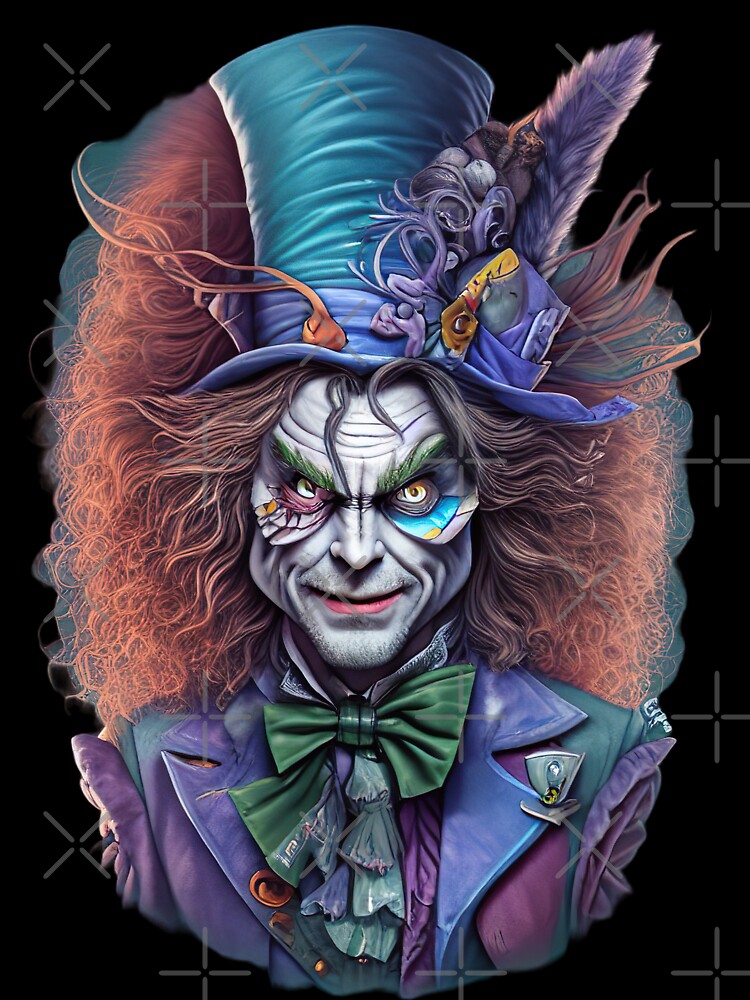 Mad Hatter T shirt, T shirt, Dark Art T shirt by LLdreams