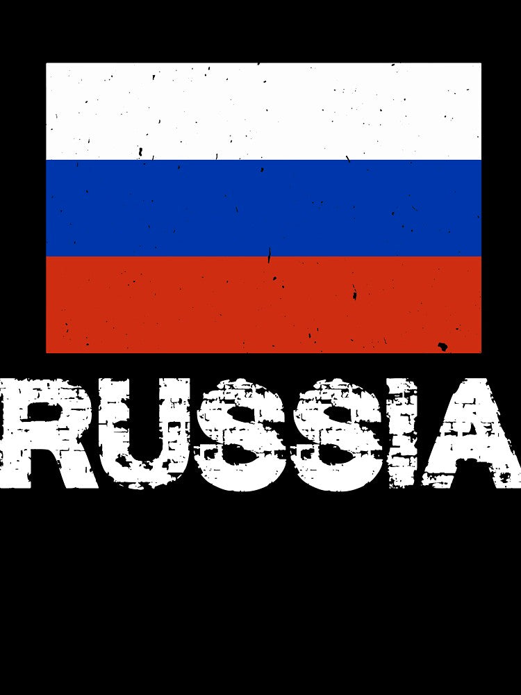 Russia Flag T-Shirt for Men and Women by AllStarMerch