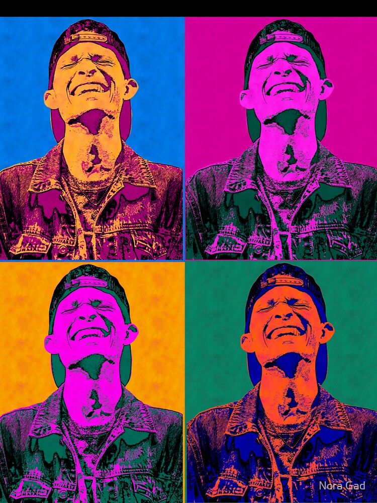 Custom Andy Warhol portrait by Nora Gad
