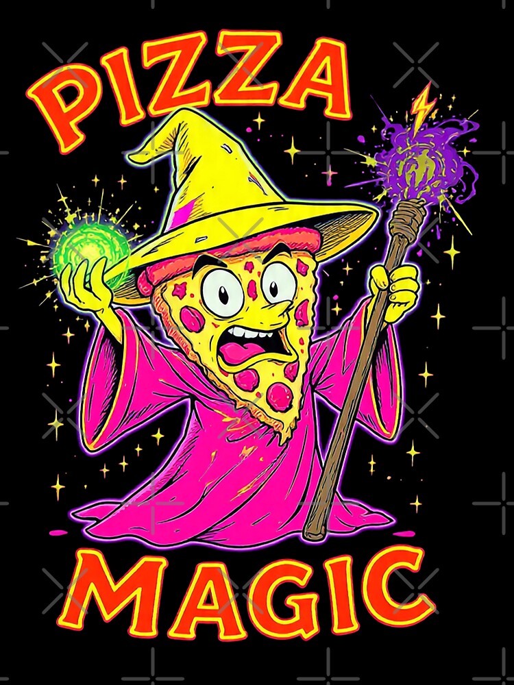 Pizza Magic Wizard Slice Funny Pizza Lover Gift by PixelQ