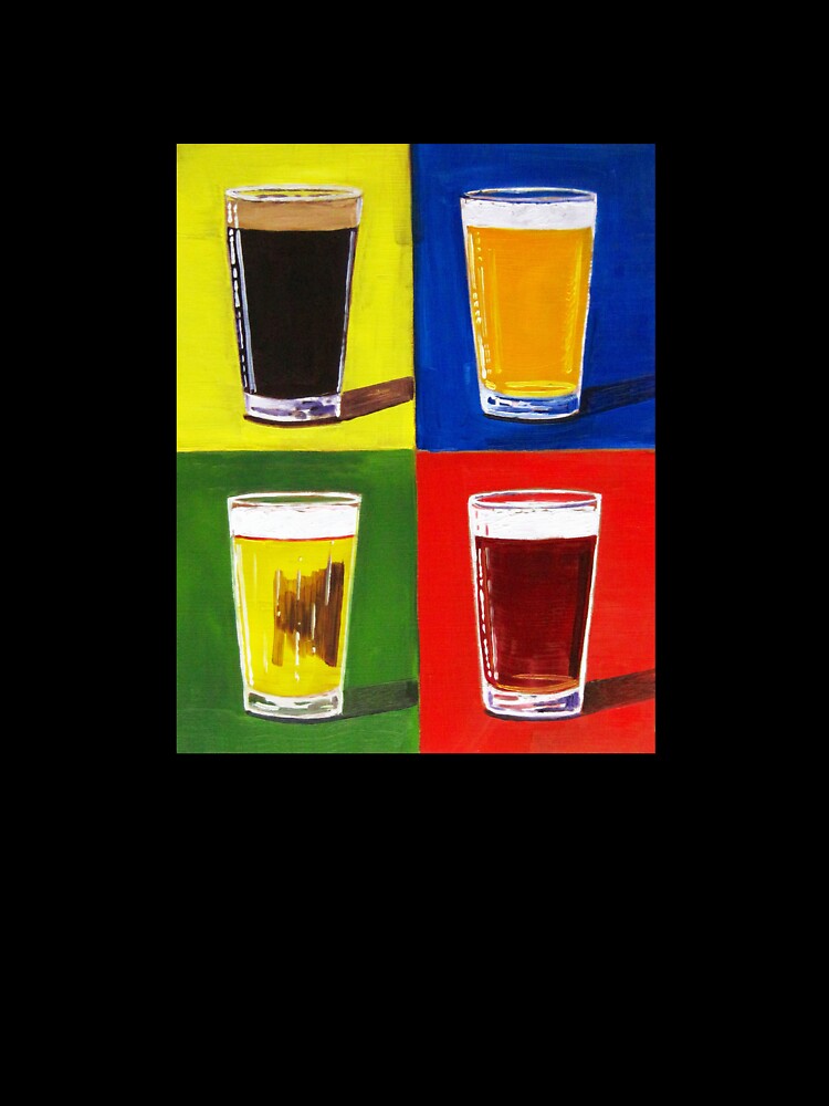 Andy Warhol Beer Pints by Scott Clendaniel