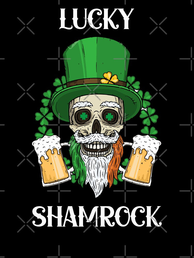 LUCKY SHAMROCK St. Patrick's Day MEN WOMEN Funny by BOHOVIN