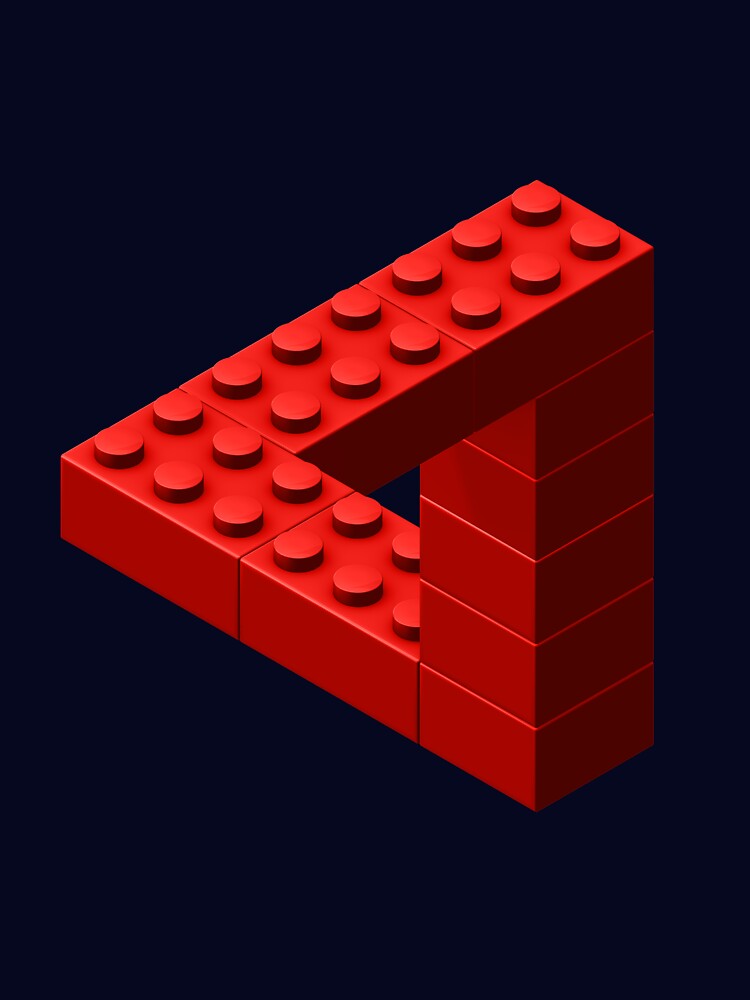 Escher Toy Bricks - Red by chwatson