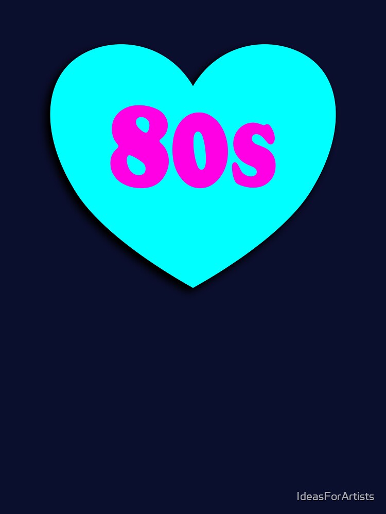 I love the 80s - Love the 1980s iridescent heart by Inspirationmotivation