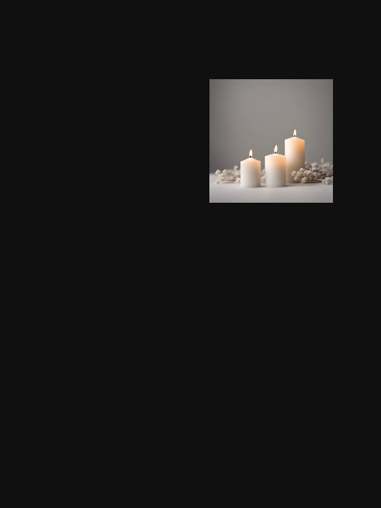 Three White Candles by fillthecheryl