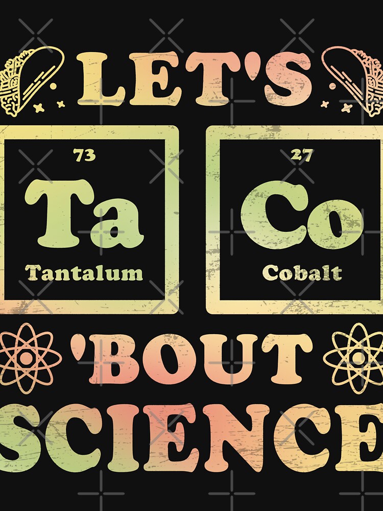 Lets Taco 'Bout Science Funny Science Element Periodic Table by DrawHandArt