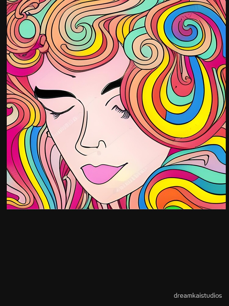 Hippie Trippy Woman by dreamkaistudios