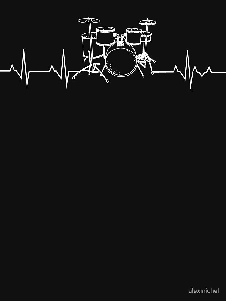 Drums Heartbeat - Funny drummer by Captain Mood