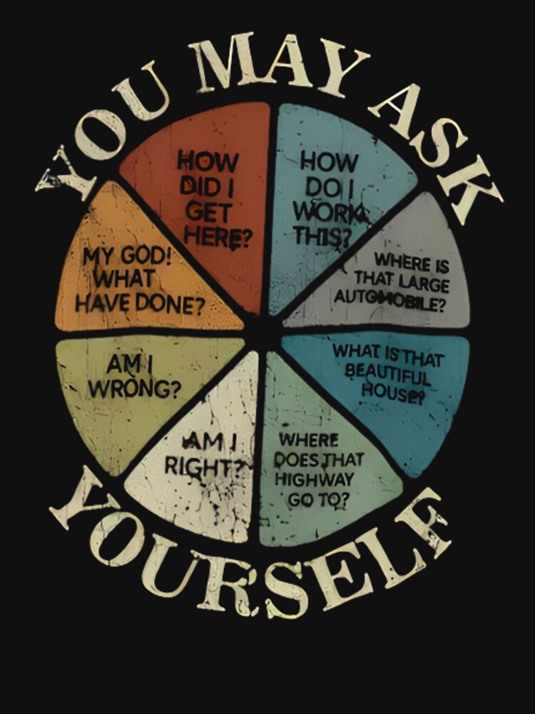 You May Ask Yourself Vintage, Talking Heads, Once In A Lifetime Lyrics, You May Ask Yourself Pie Chart, David Byrne Fan Gift by EstimateCount