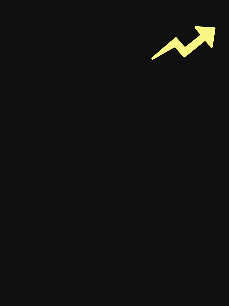 TRENDING UP ARROW (LIGHT YELLOW) by Top10Designs