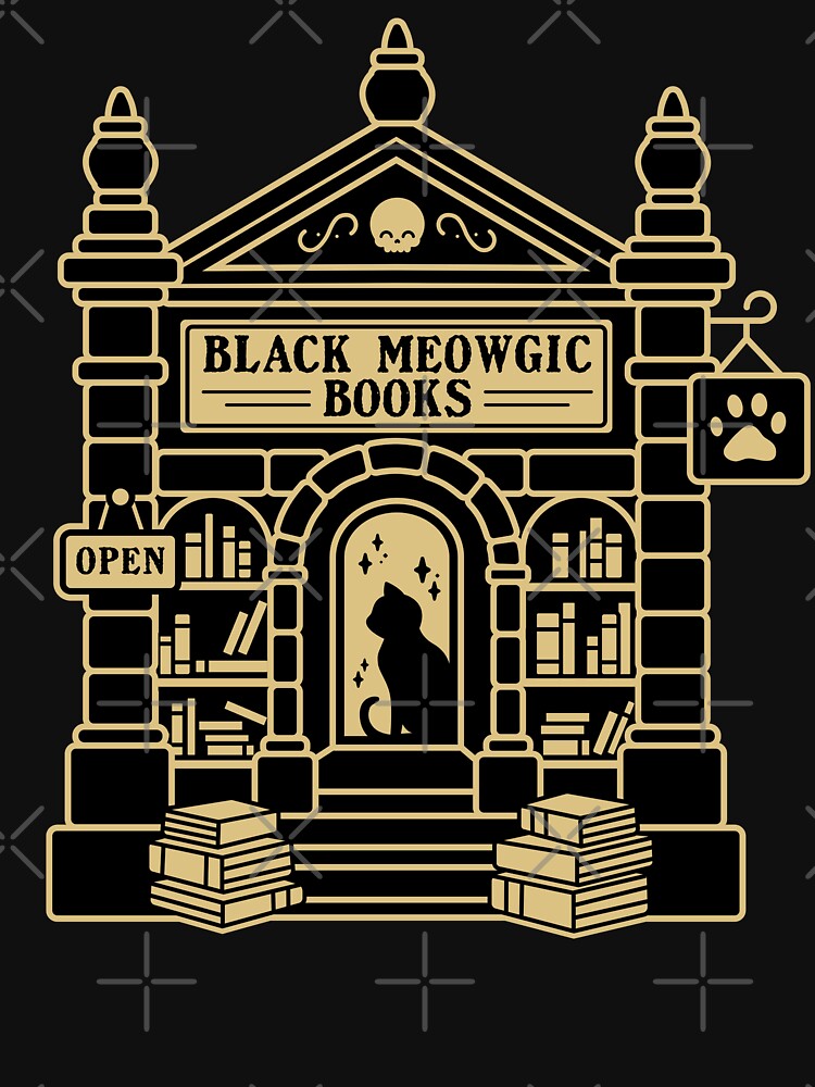 Black Meowgic Book - Moonlit Meowket by KawaiiKrypt