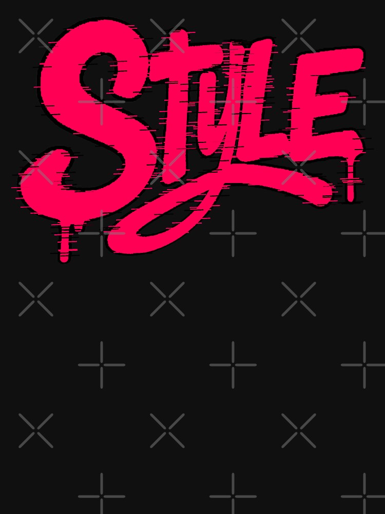 Style Graffiti Drip Streetwear Magenta Y2K by AstronautMerch