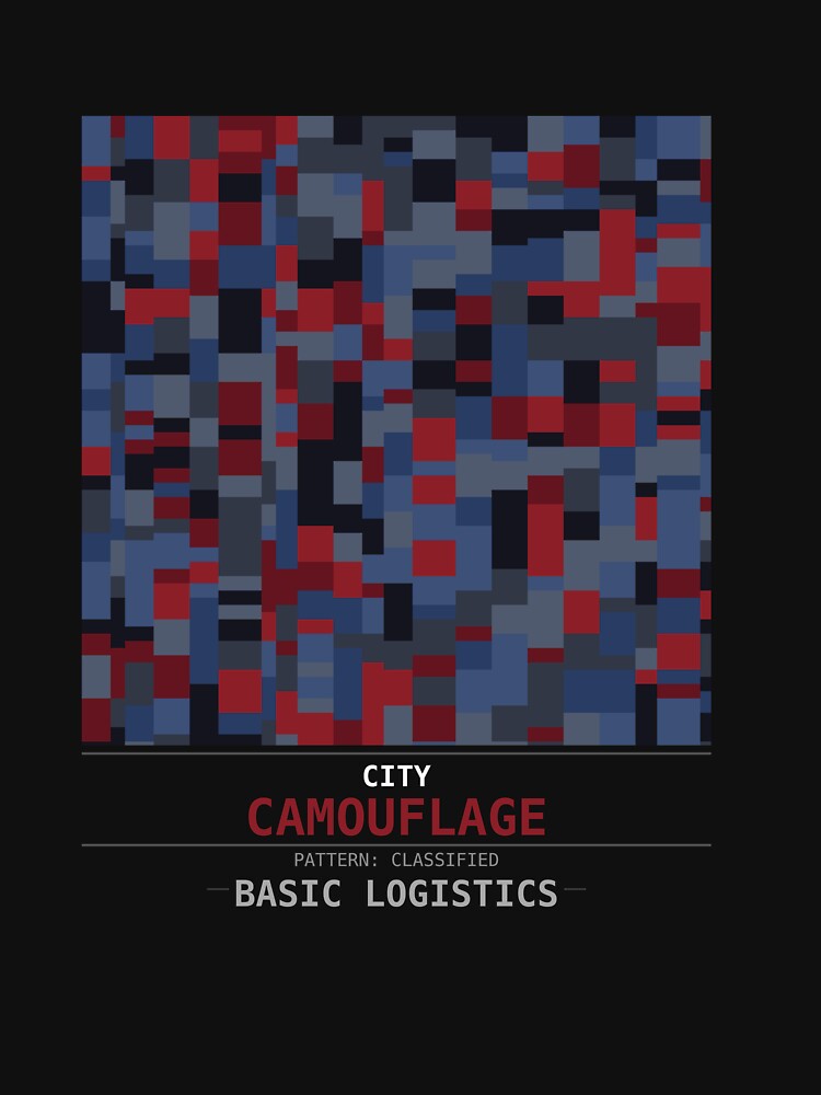 City Camouflage Urban Pattern T-Shirt | Pixel Camo Street Military Gift by Kajzerka
