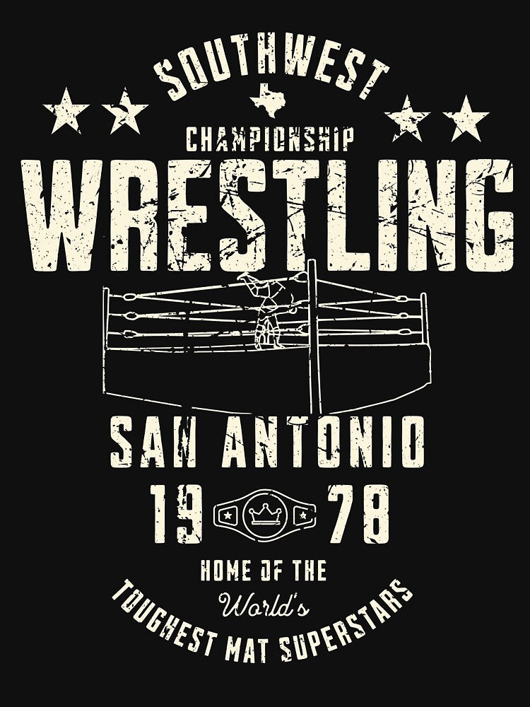 Southwest Championship Wrestling Vintage San Antonio Territory by The Masked Designer