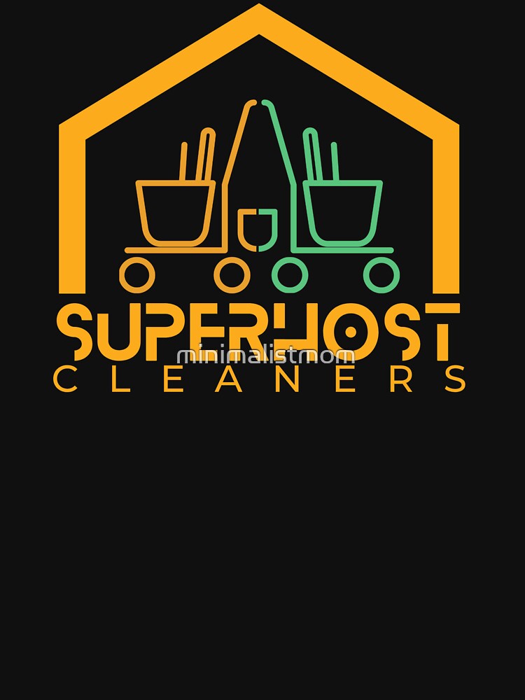 Smart Cleaning Crew Superhost Service Logo by minimalistmom