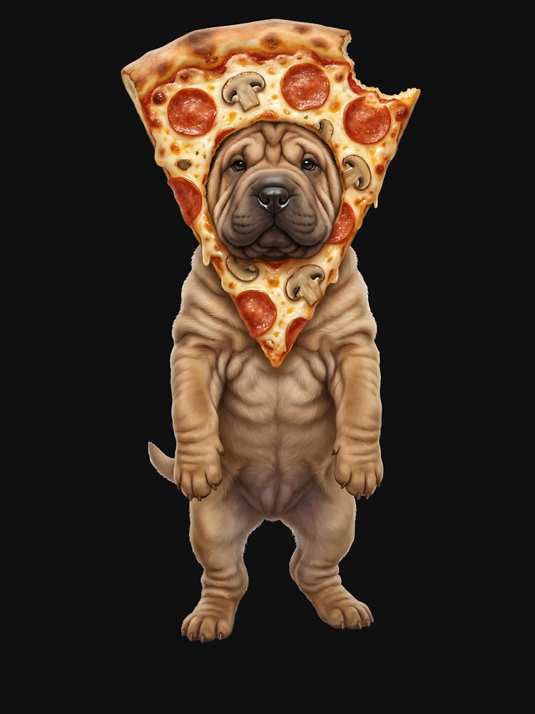 Funny Chinese Shar Pei Pizza Meme Dog Mom Dad Lover by TerryConnells
