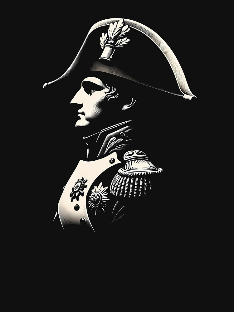 Napoleon Bonaparte Silhouette by TeeTown Treasure