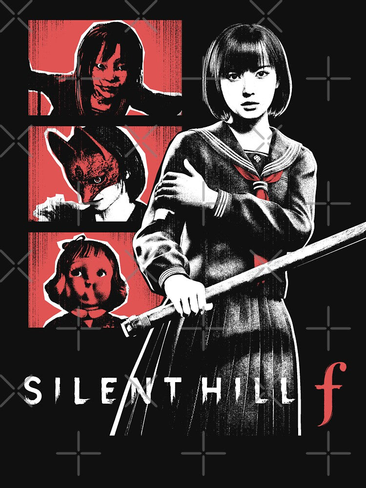 Silent Hill f – Japanese Horror Minimalist Red & Black Design by xiao096