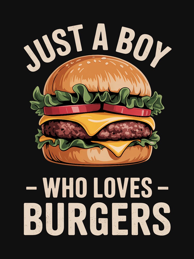 Cool Burger Art For Boys Men Hamburger Cheeseburger Lover by Moon-Ape