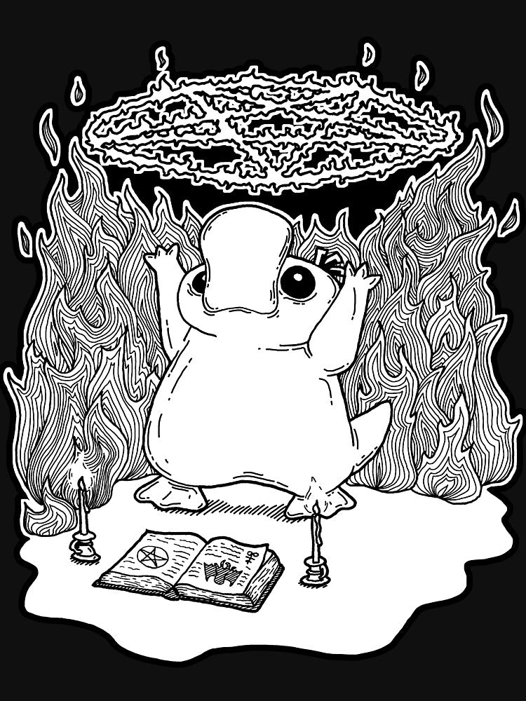 Cultist Duck Anime Monster - Video Game Inspired Art by MechanicalPen