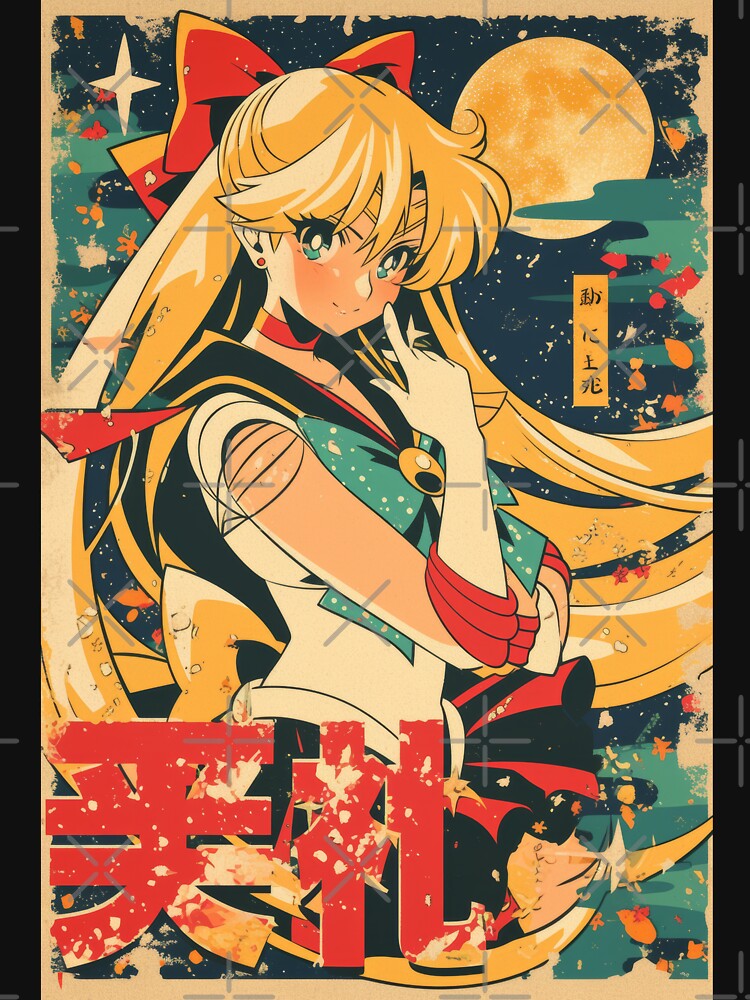 Sailor Venus Vintage Poster by AnimeArsenalPrints