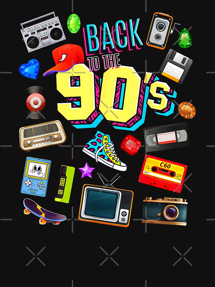 Men's Women's Kids Vintage The 90s Survival Kit Retro Graphic Design by Creatiforge