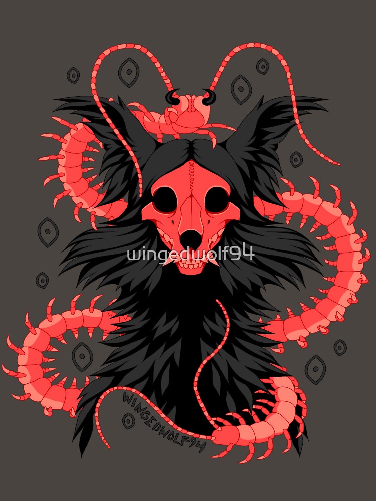 Centipede Skull Dog by wingedwolf94