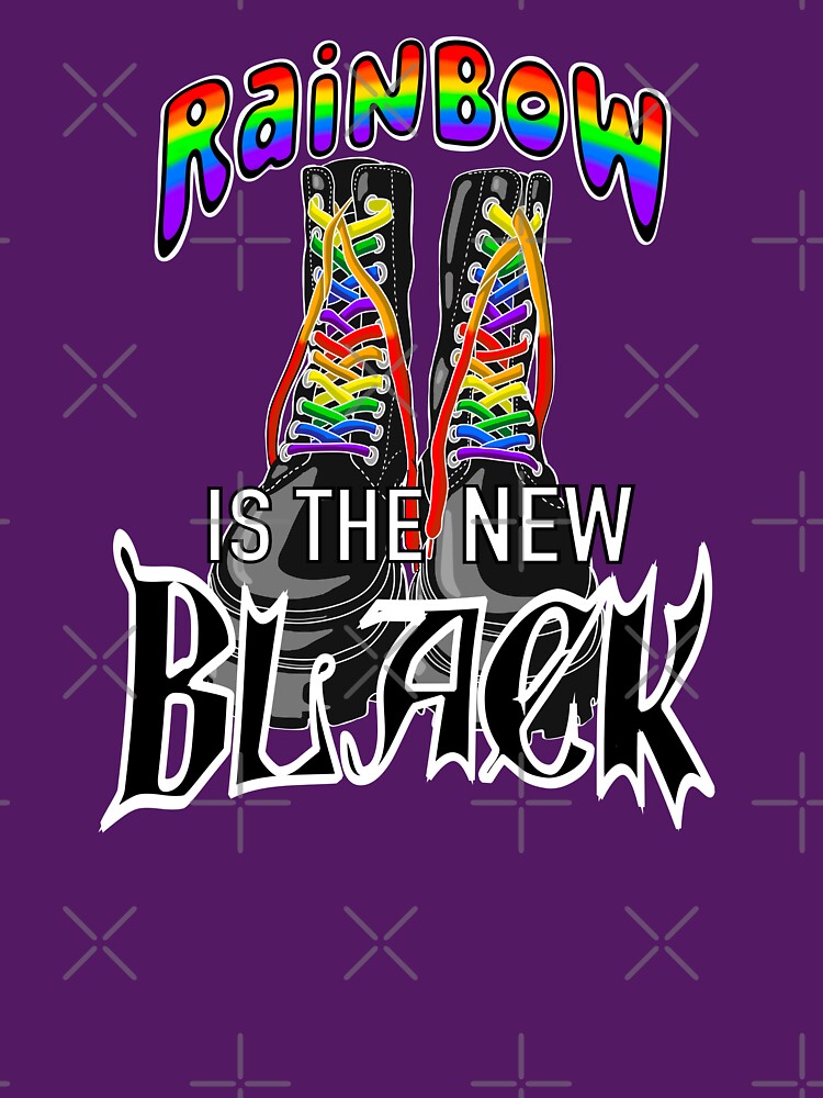 Rainbow is the New Black | Rainbow Goth | Dark Humor | Funny by fragi1eworks