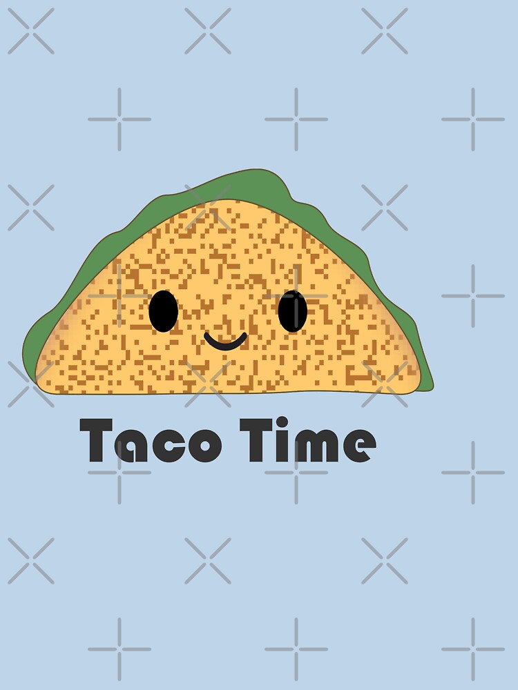 Taco Time Cute Kawaii Cartoon Taco by Hedgie Designs