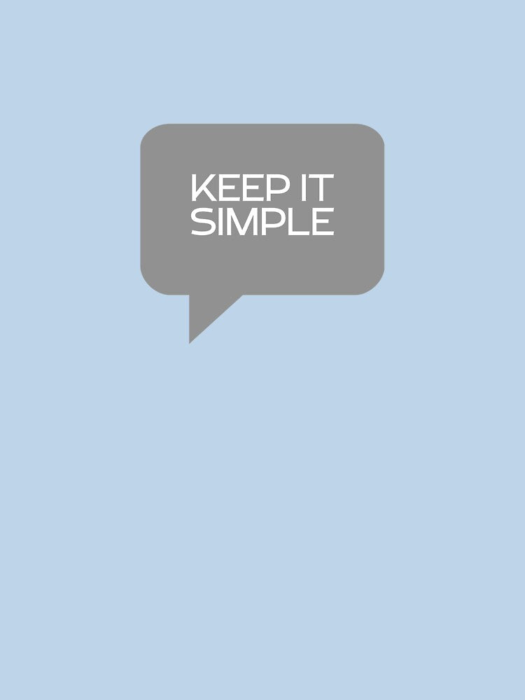Keep It Simple - Minimalist Quote Design | Clean Modern Typography by ArcticFoxStudio