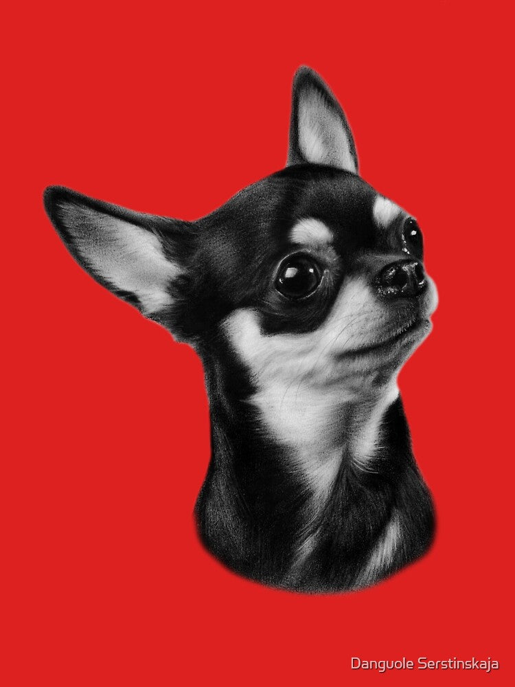 Hand Painted Short Haired Chihuahua Dog Artwork by Brush & Soul
