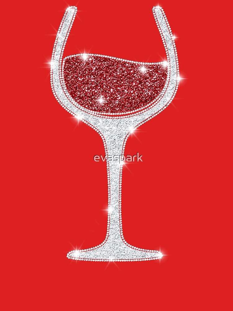 Burgundy Red Wine Glass, Funny Christmas T-Shirt by evaspark