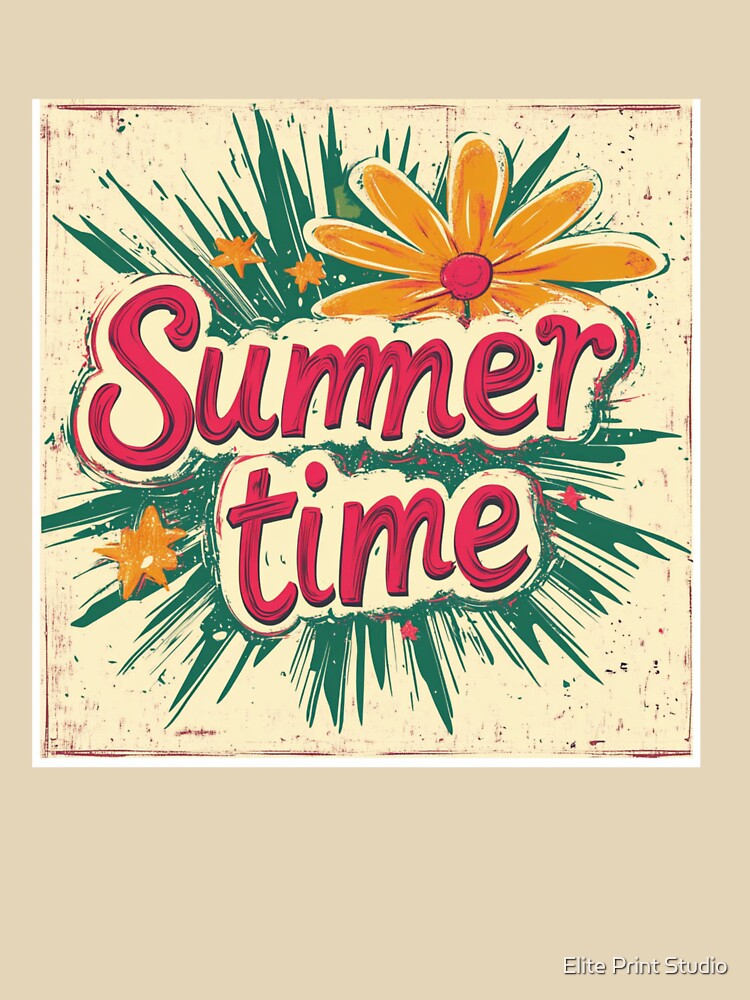 Vintage Summer Time design by Elite Print Studio