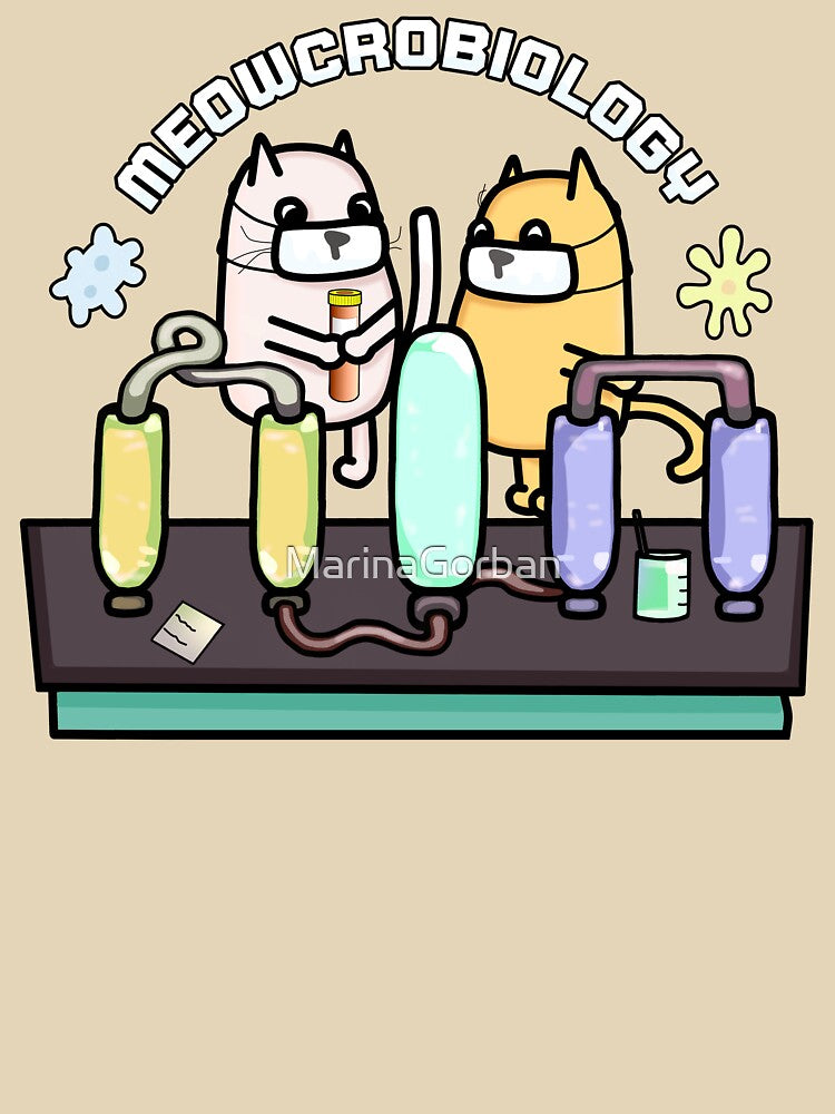 Meowcrobiology - Cat Biology Pun by ViewerEqualsPhoton
