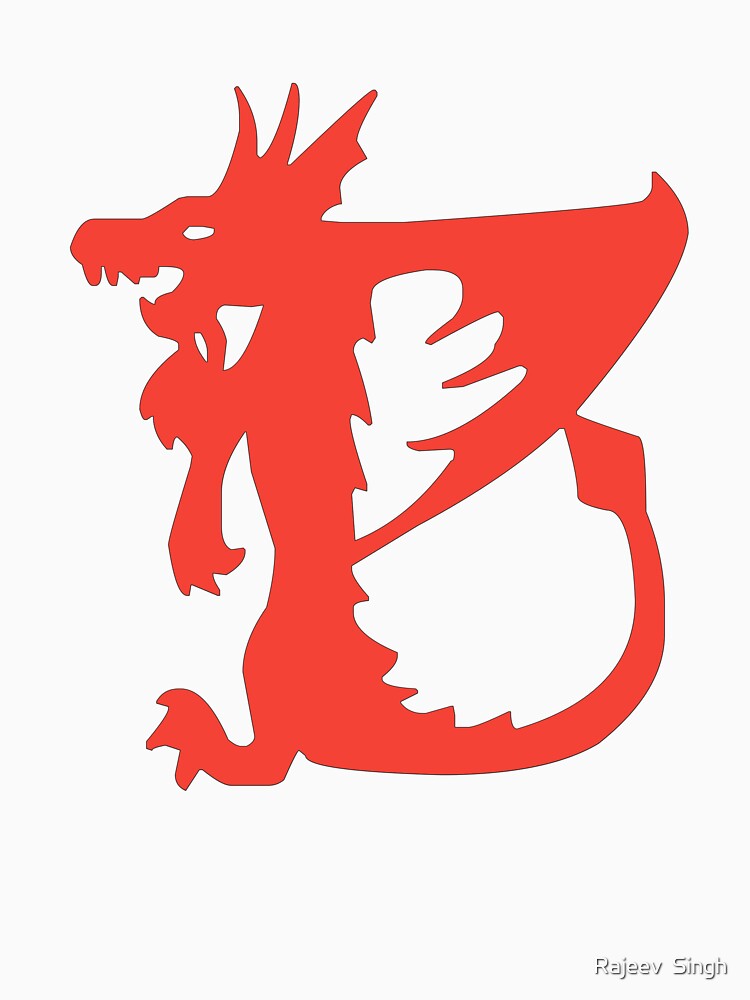 Dragon Initial Monogram B by Rajeev Singh