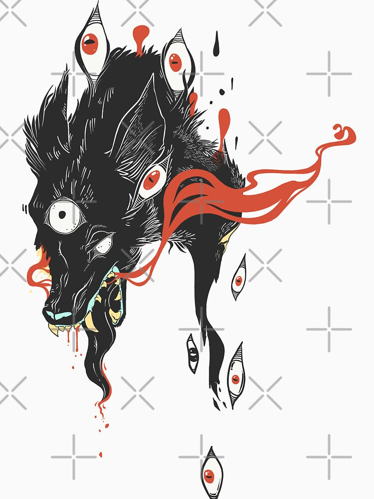 Magical Wolf Third Eye Art by cellsdividing