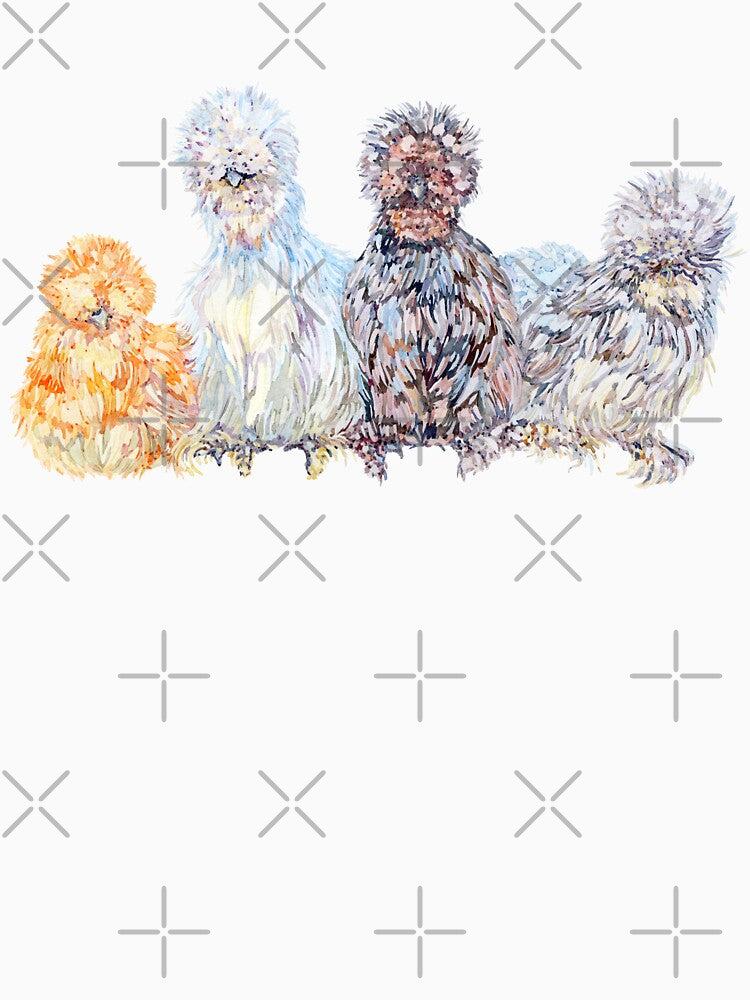 Silkie Chicken Huddle by becca-boyce