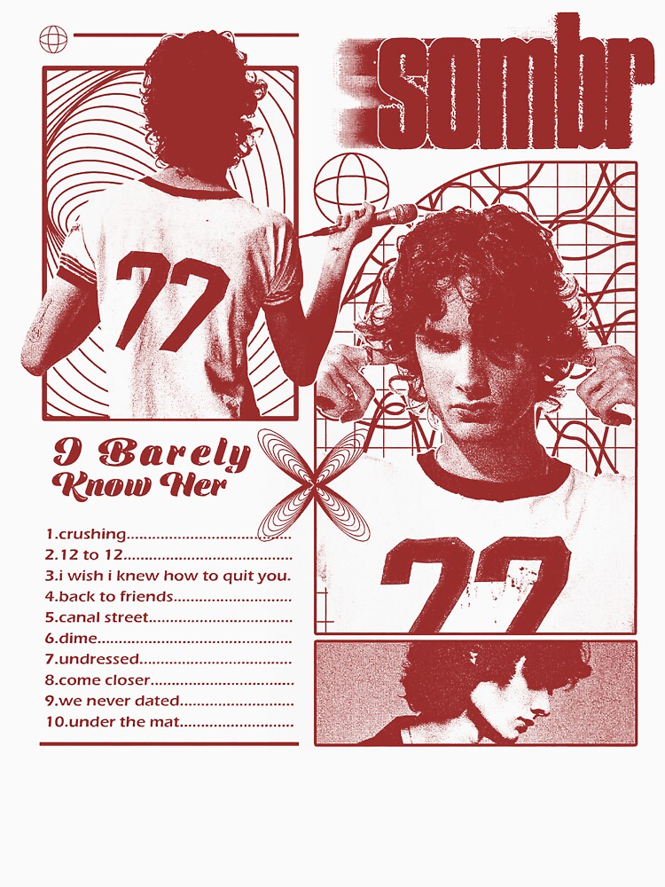 Sombr Tour Vintage Fan Art by westegtflogan