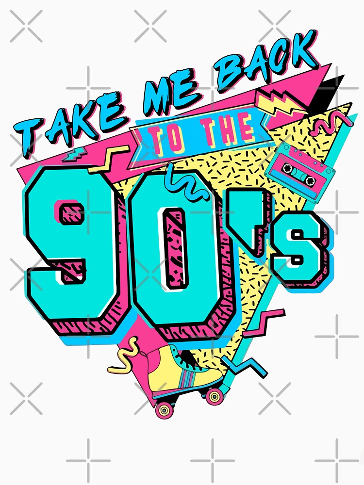 Retro Take Me Back To The 90's Shirt by Maxartdesigns