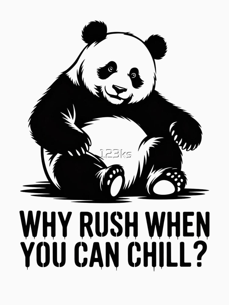Lazy Panda - Why rush when you can chill? by 123ks