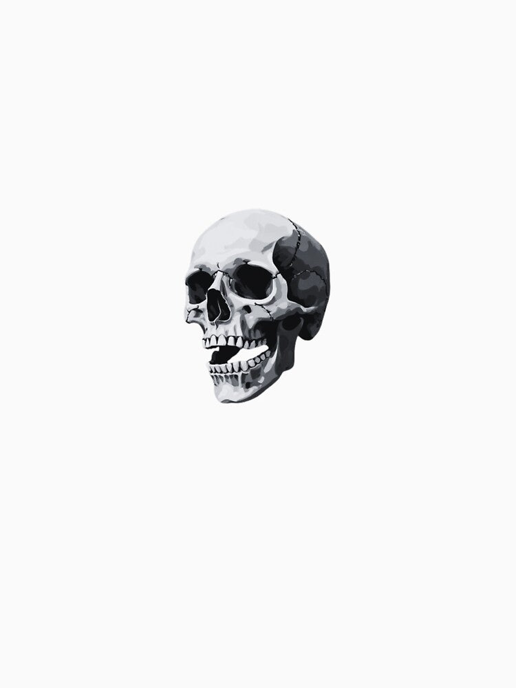 Minimal Black Skull Illustration by RED-MOUSE