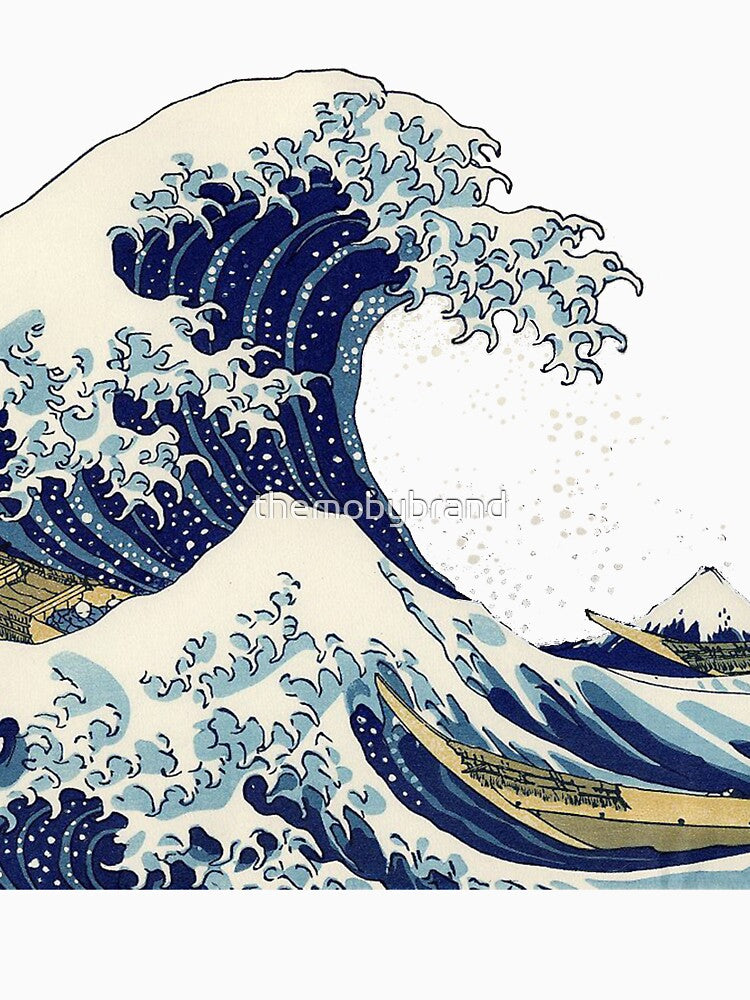 The Great Wave off Kanagawa by Hokusai by themobybrand