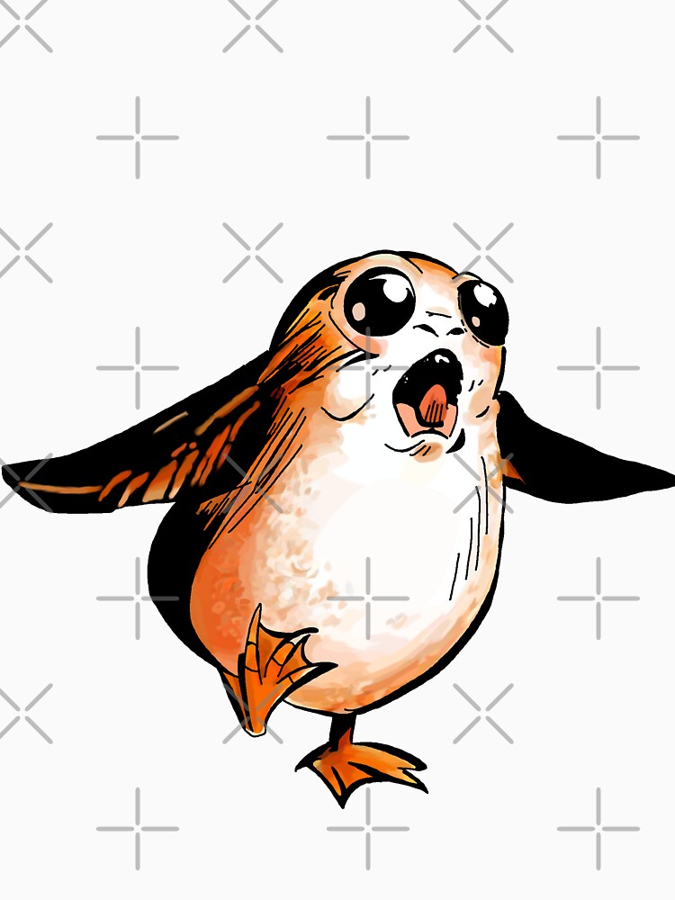 Space Alien Chicken Puffin Squaking by Maartje de Volder